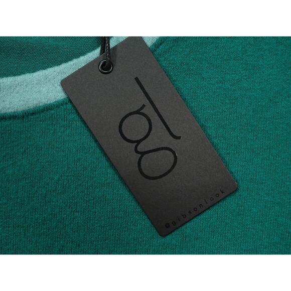 Gibsonlook Womens Green Tops Colorblock Long Sleeve Sweater Round Neck Size M - Picture 8 of 13